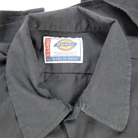 Vintage Dickies Shirts Mens Sz XL Blue Black Lot of 3 Gorpcore Workwear Mechanic - Picture 4 of 8